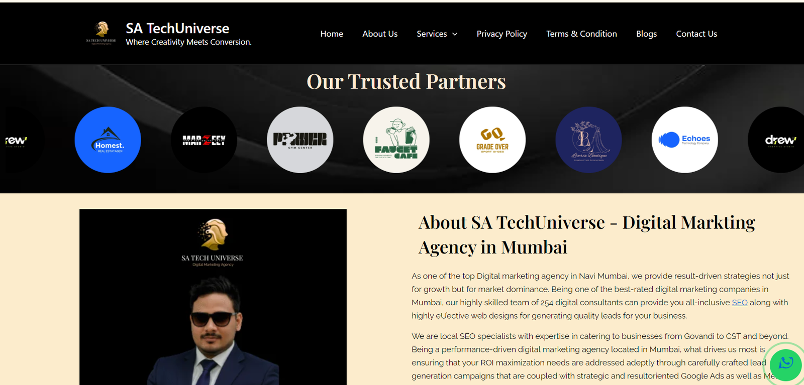 SA TechUniverse website preview